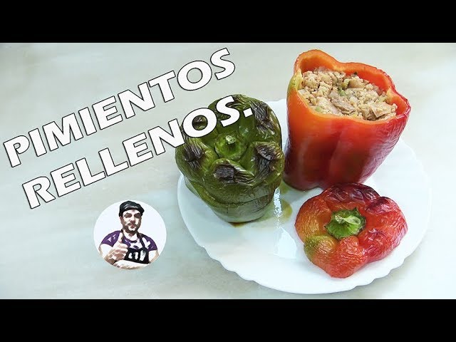 Rellenos de pimiento estilo vegano