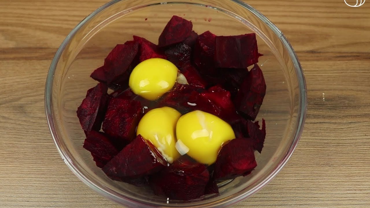 Revuelto de remolacha con huevo