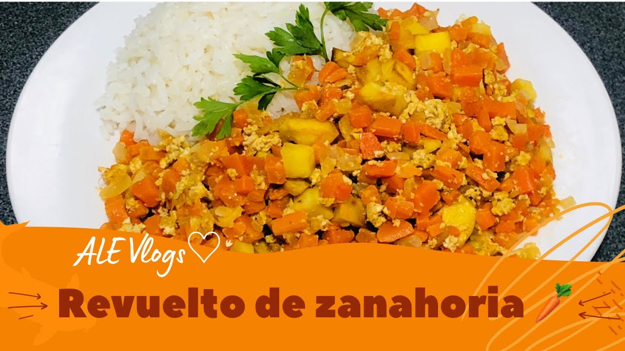 Revuelto de zanahoria con cilantro