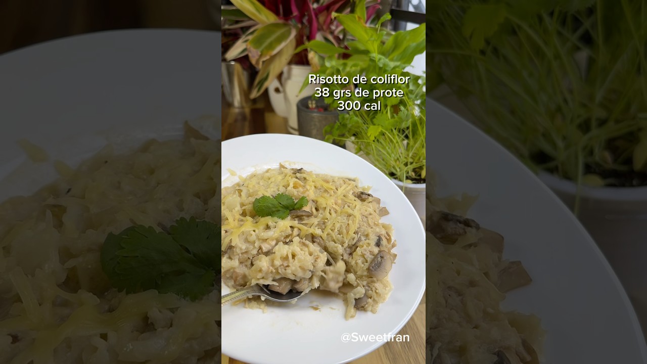Risotto de coliflor con cúrcuma y almendras