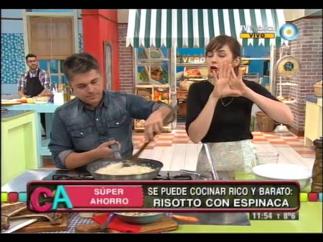 Risotto de espinaca y ajo