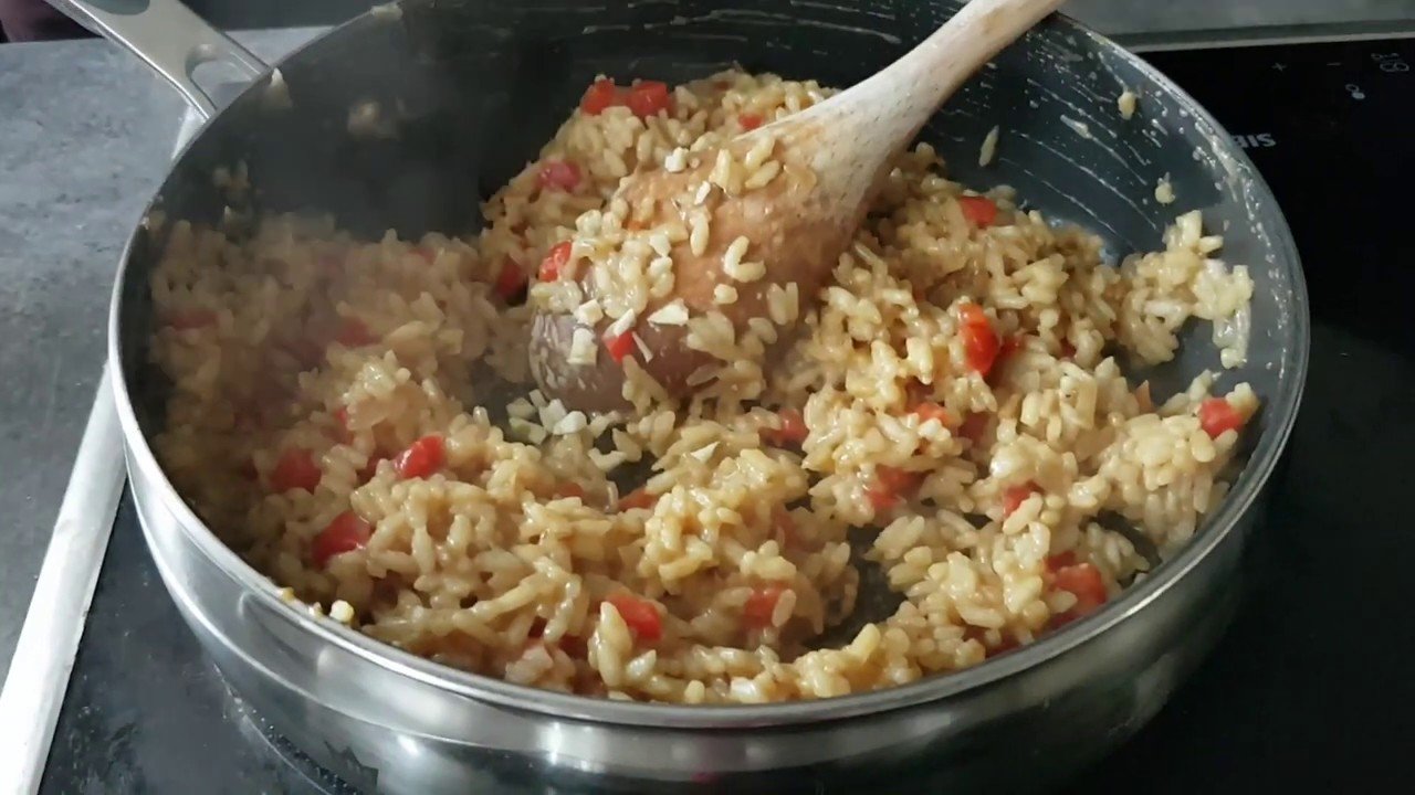 Risotto de pimiento rojo