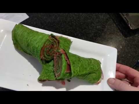 Rollo frío de espinaca y nueces