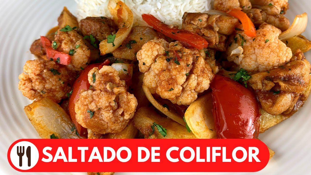 Salteado de coliflor