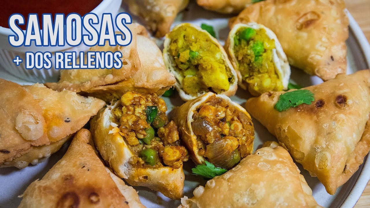 Samosas rellenas de calabaza