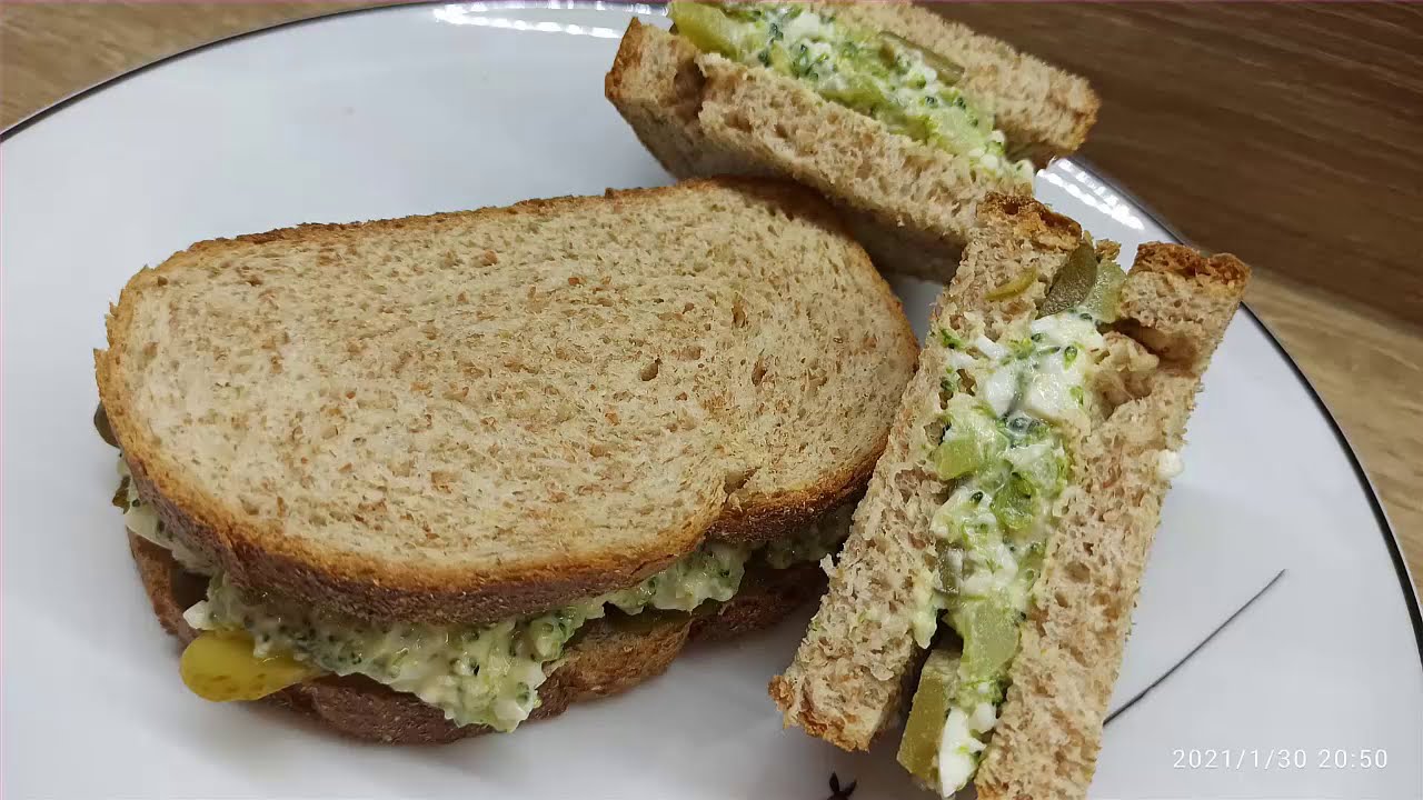 Sándwich de brócoli