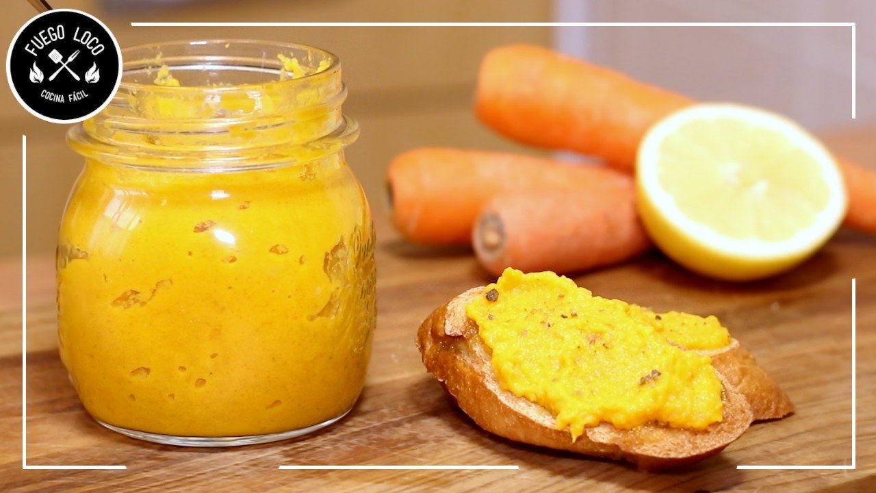 Sándwich de zanahoria y hummus