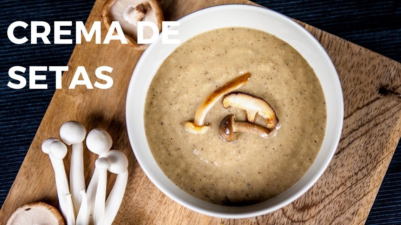 Setas con crema vegetal