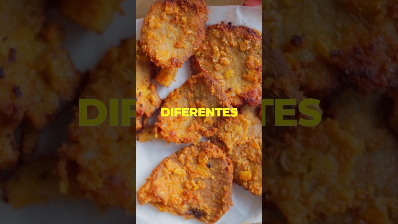 Setas crujientes con polenta