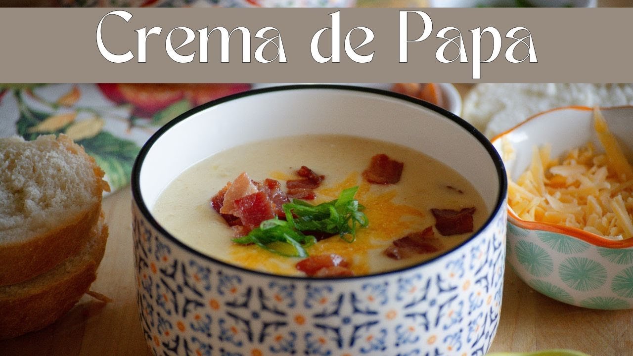 Sopa crema de papa