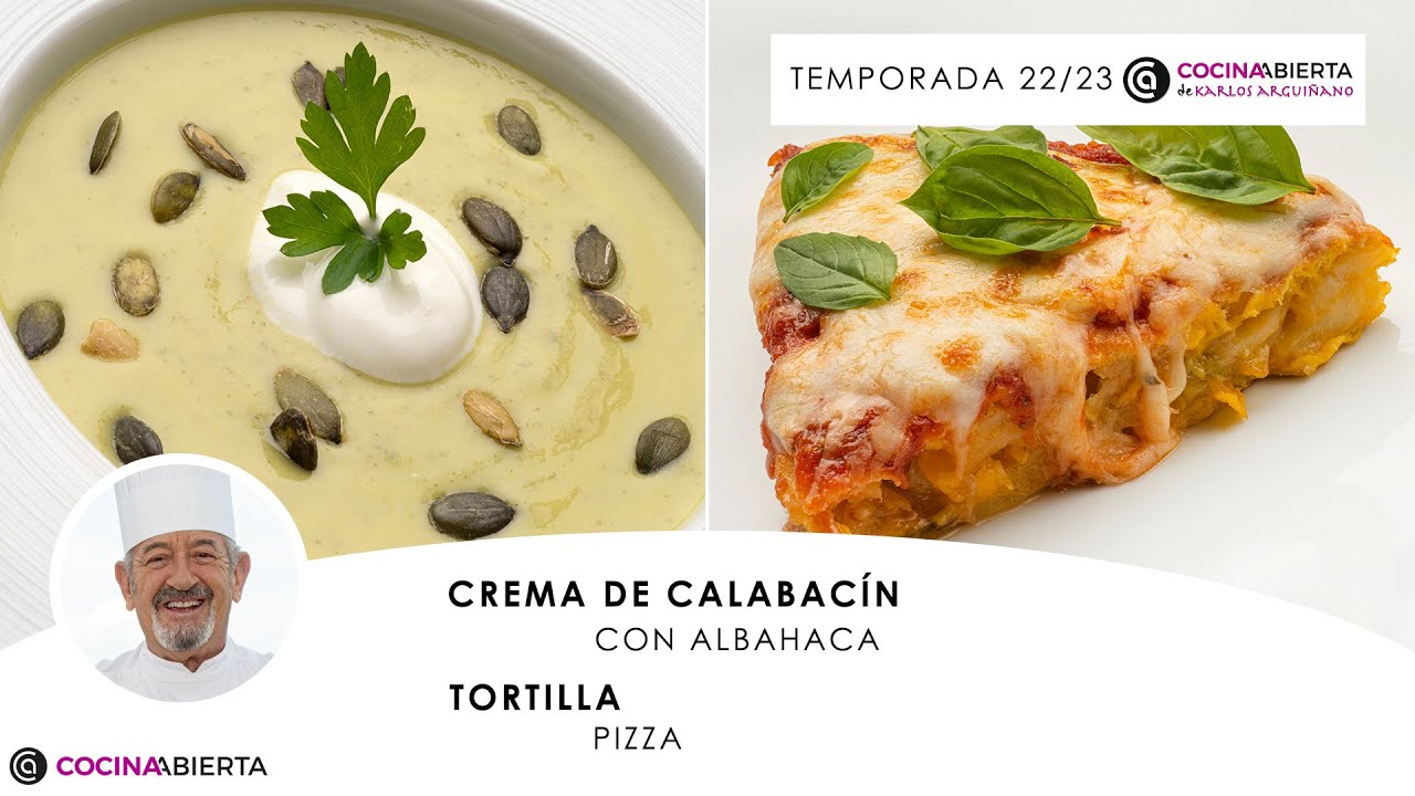 Sopa de calabacín con albahaca