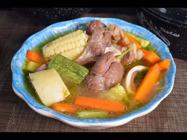 Sopa de res con zanahoria baby