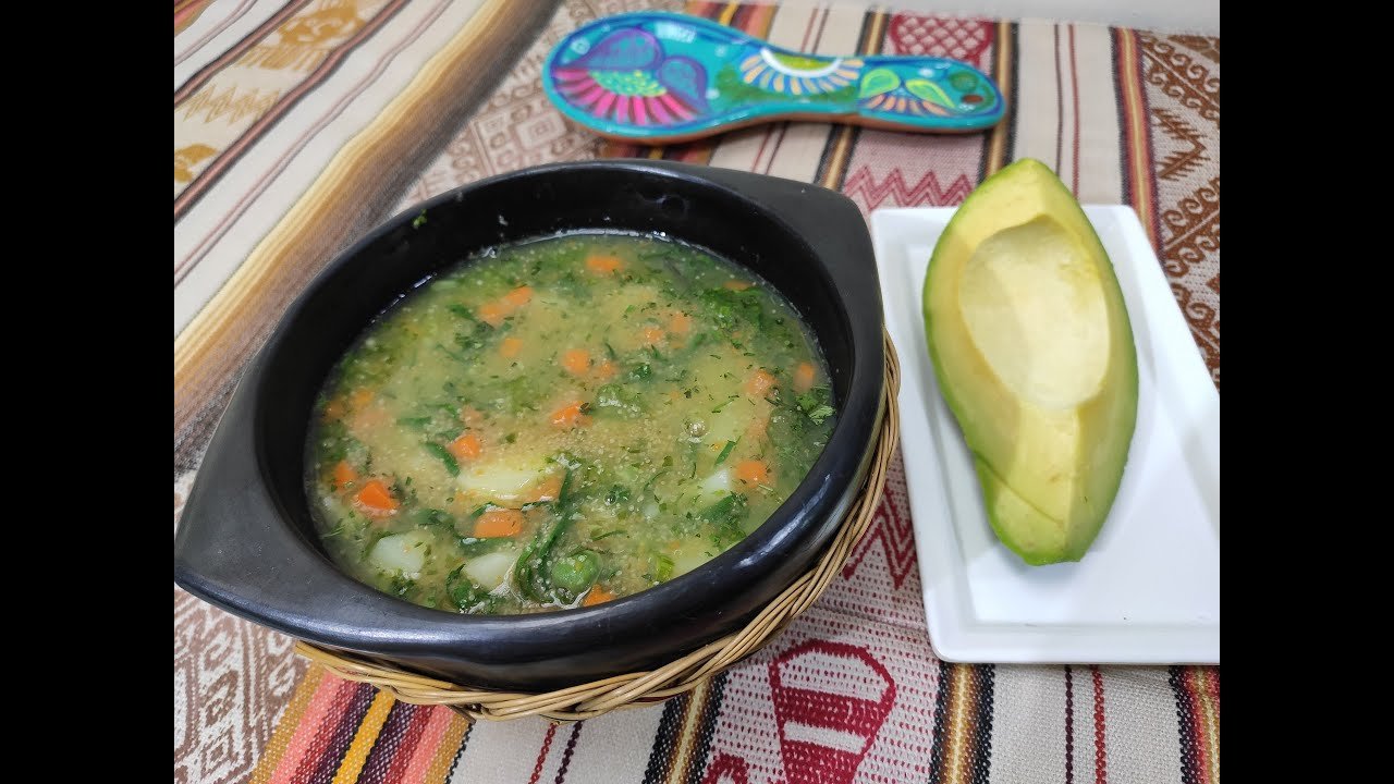 Sopa de verduras con amaranto
