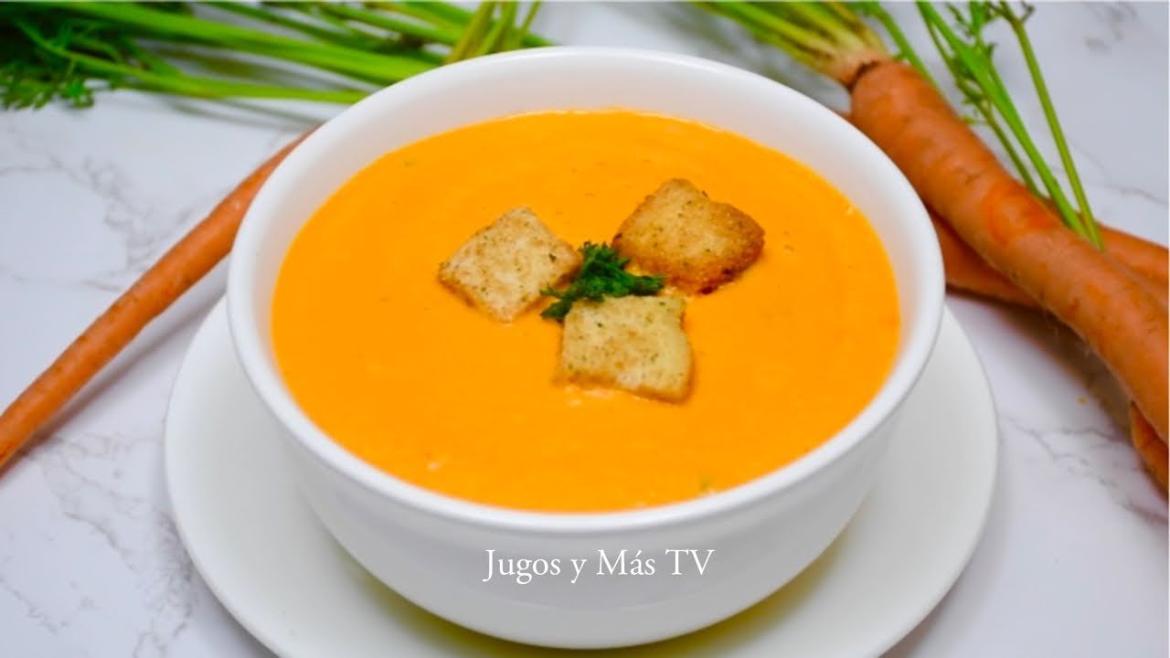 Sopa de zanahoria suave