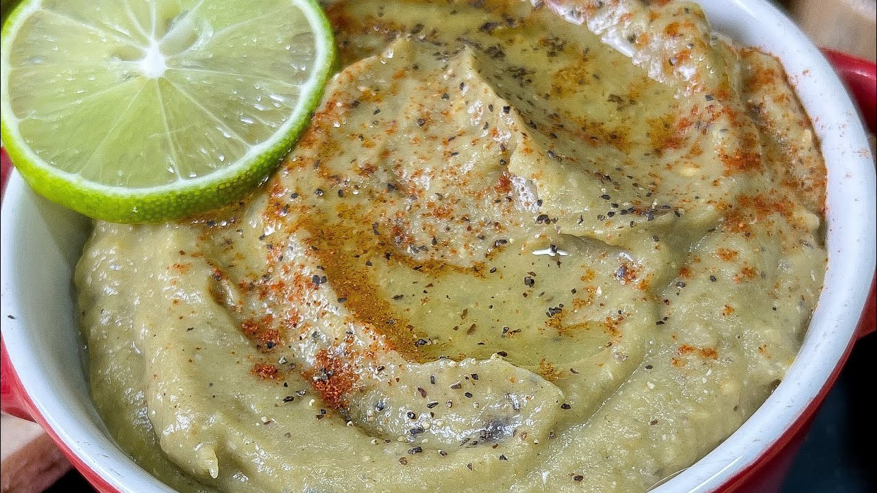 Tacos de berenjena con tahini y perejil