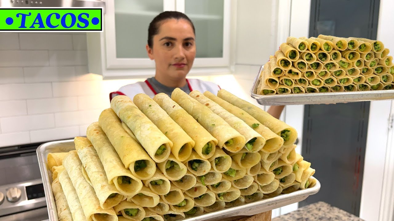 Taquitos de espinaca