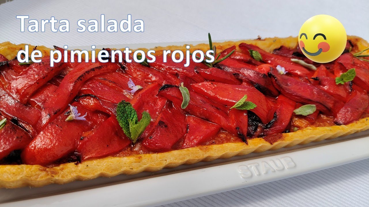 Tarta de pimientos y cebolla