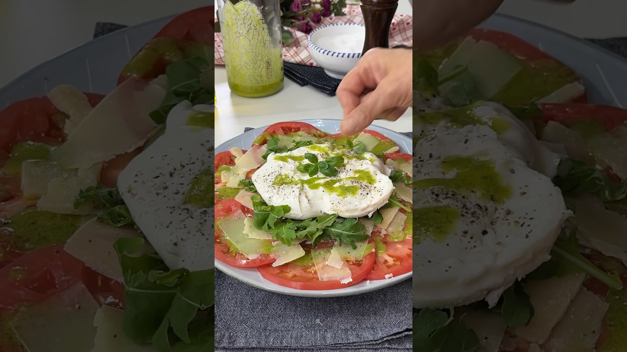 Tomates con ricota vegetal