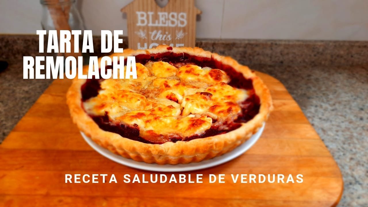 Torta salada de remolacha