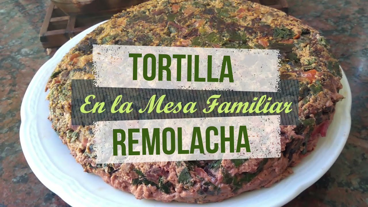 Tortilla de remolacha y eneldo