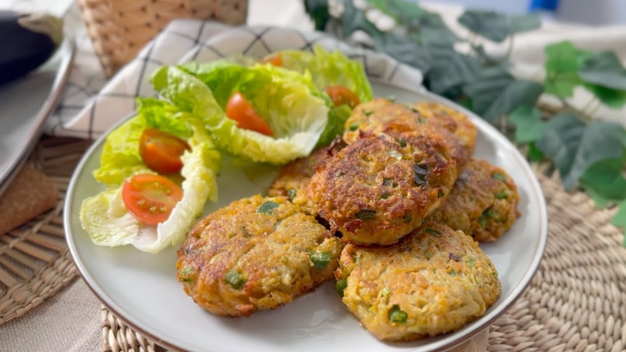 Tortitas con berenjena