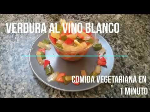 Verduras con salsa de vino blanco