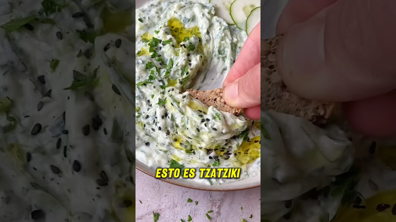 Verduras con salsa de yogur y ajo