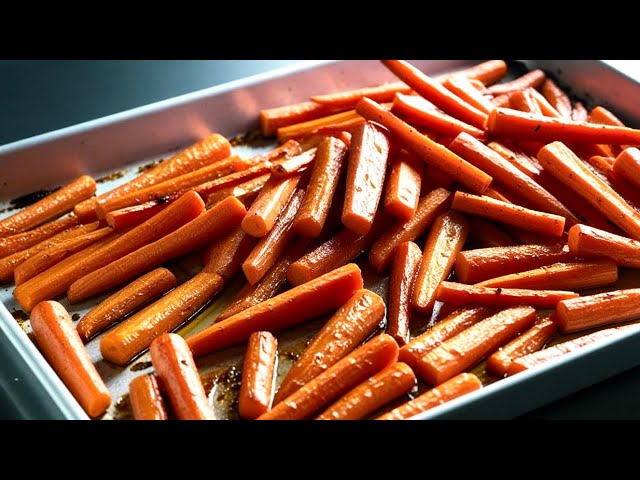 Zanahorias al horno con cilantro
