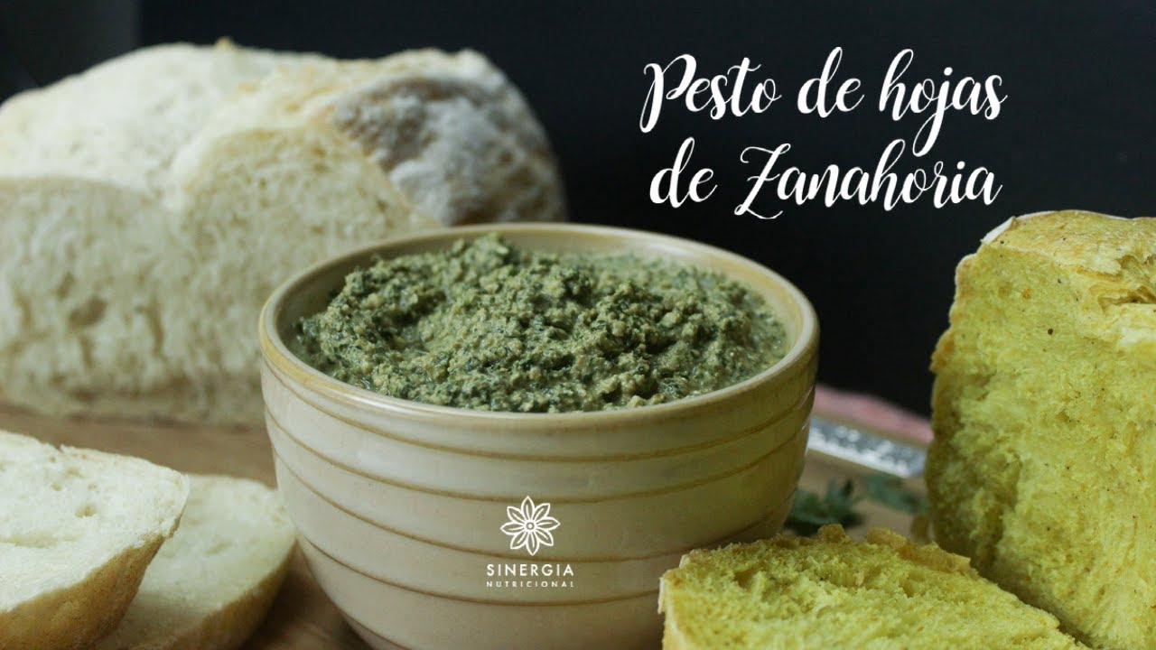 Zanahorias con pesto de cilantro