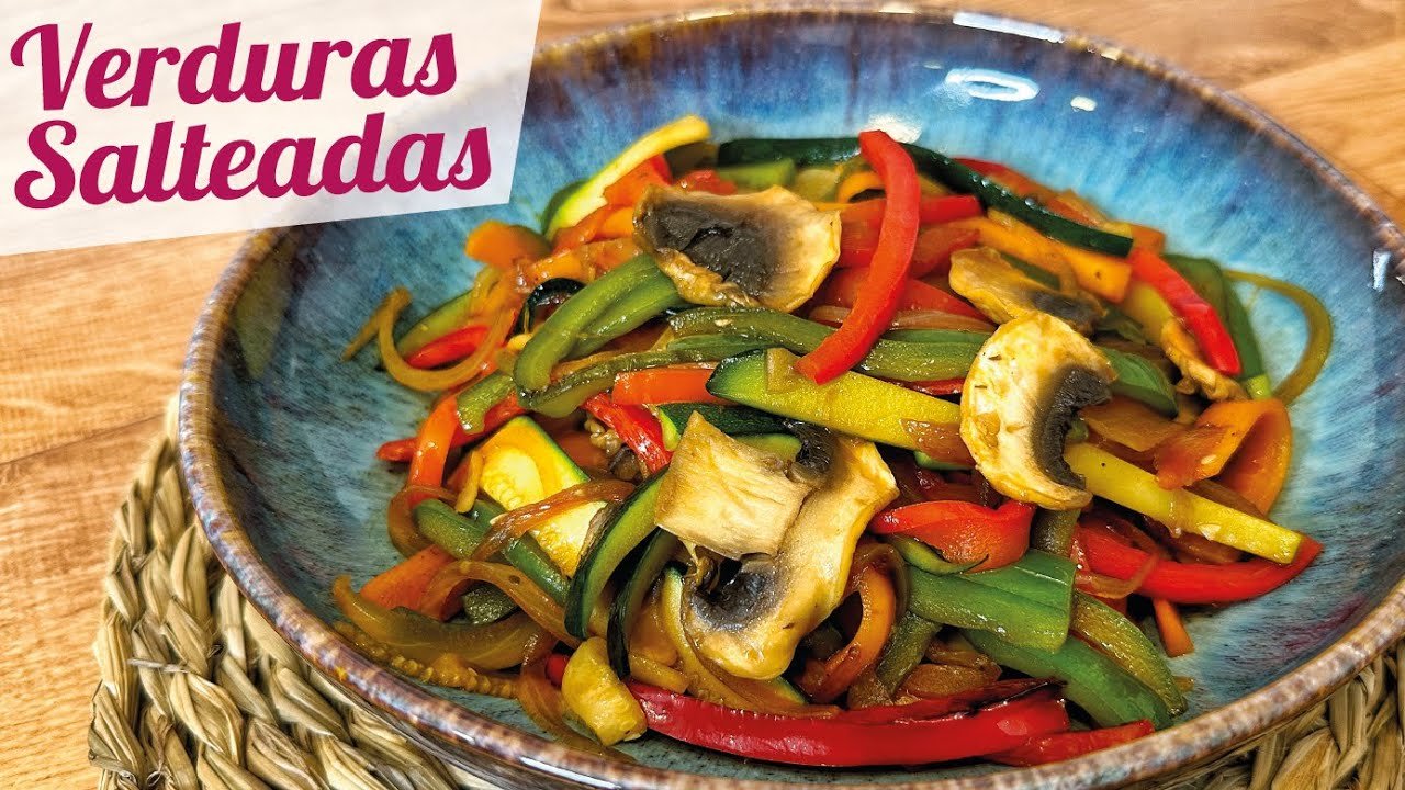 verduras salteadas con soja