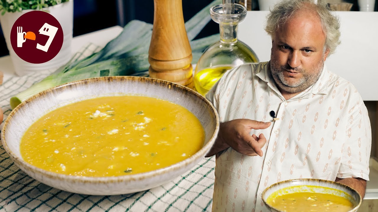 Crema de calabaza con salvia crujiente