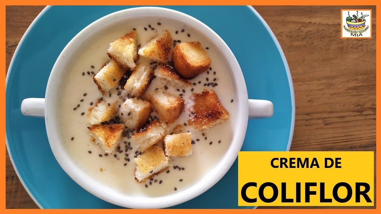 Crema de coliflor con ricotta