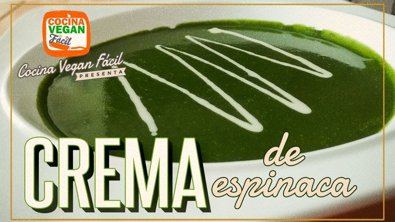 Crema de espinaca con tofu