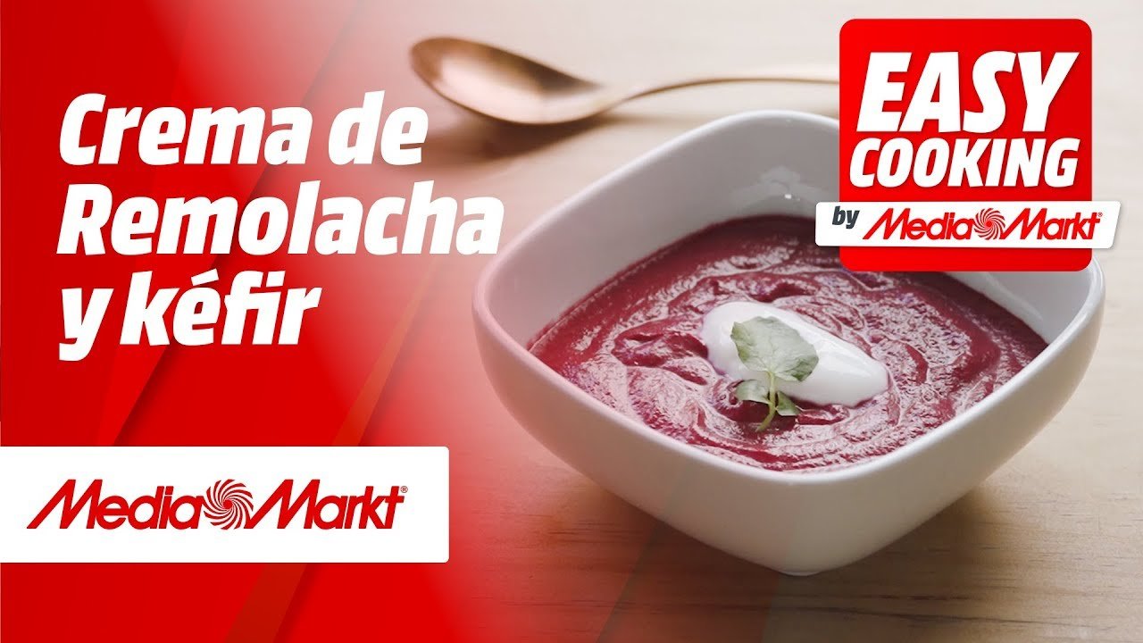 Crema de remolacha con kéfir vegetal