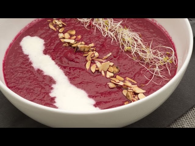 Crema de remolacha y naranja