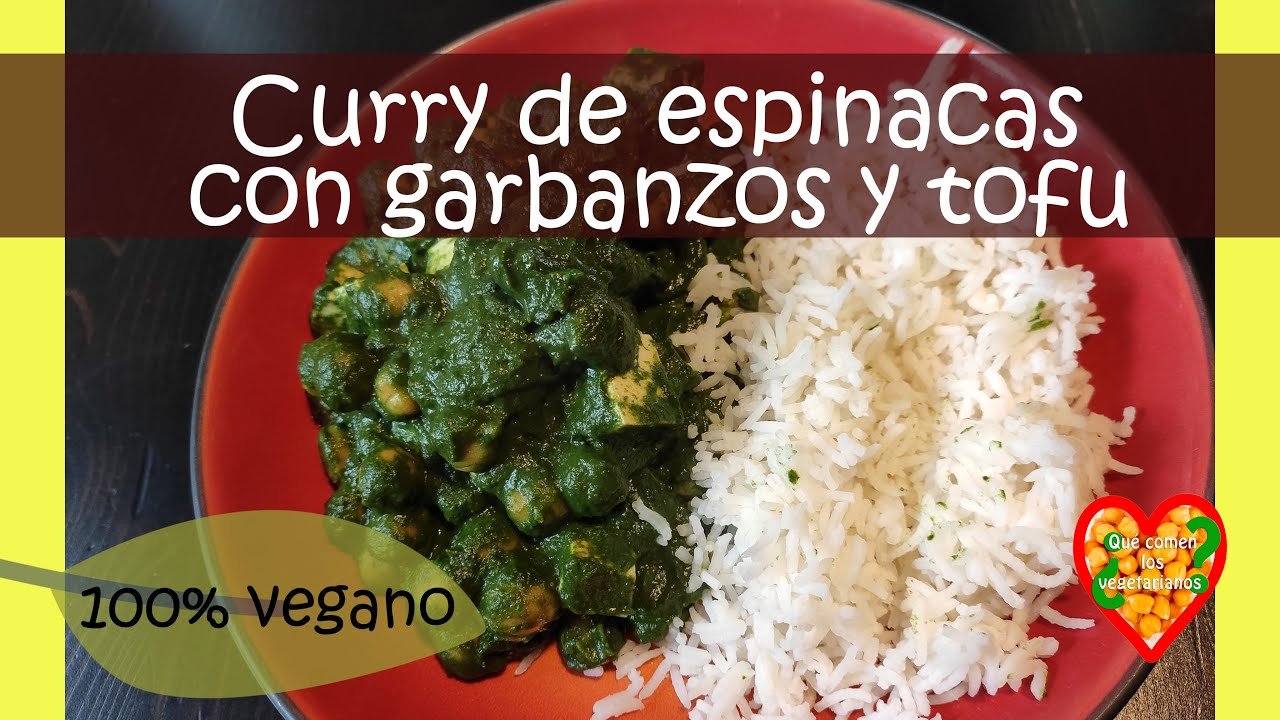 Curry de espinaca y tofu