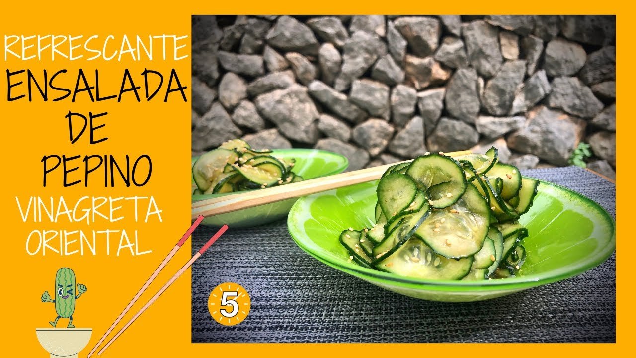 Ensalada de pepinos asiática