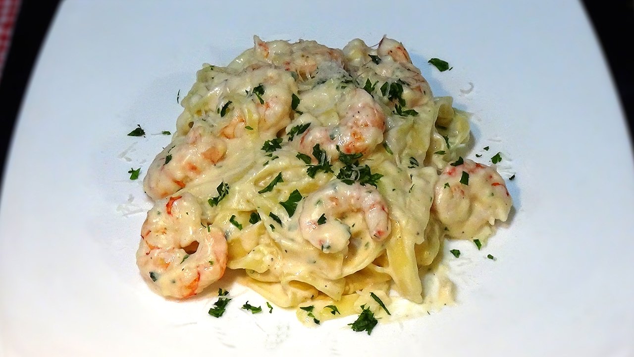 Salsa Alfredo con gambas