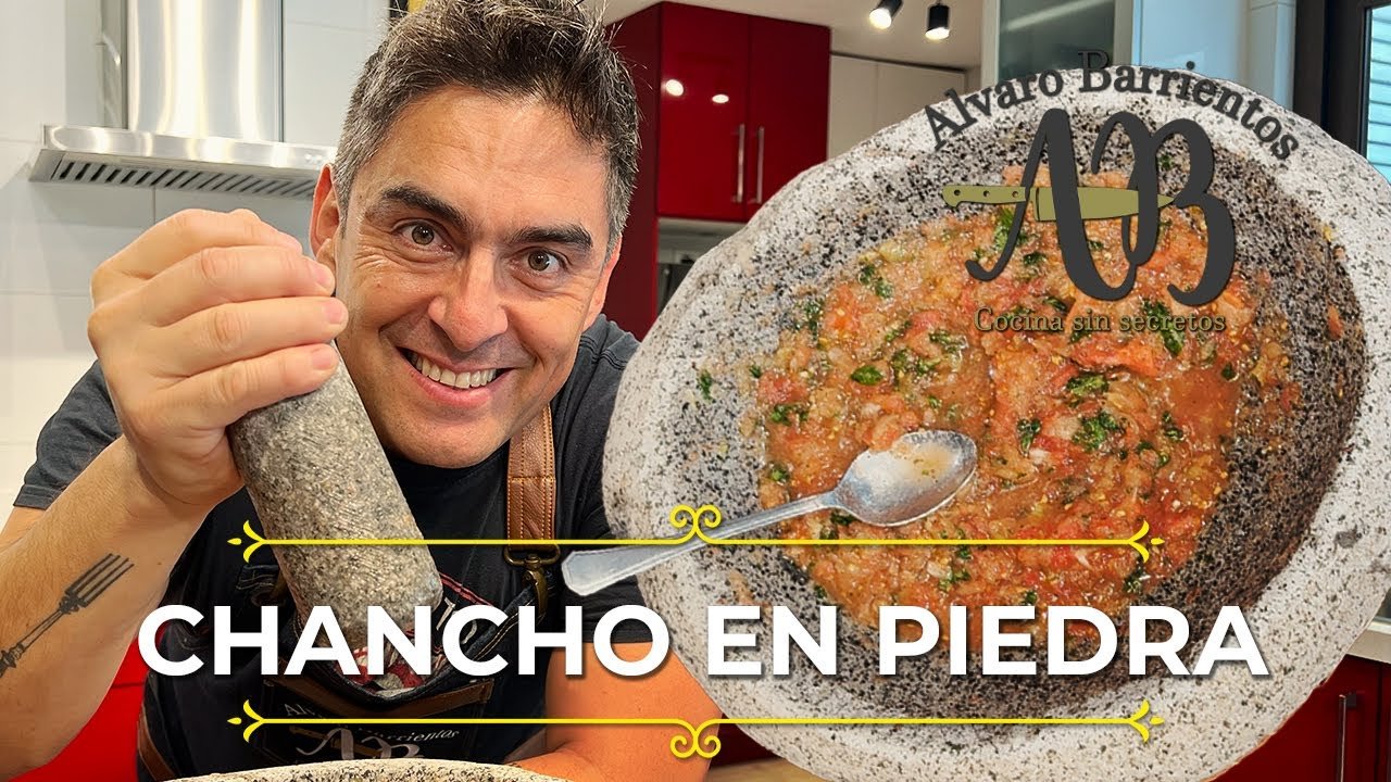 Salsa chancho en piedra molcajeteada