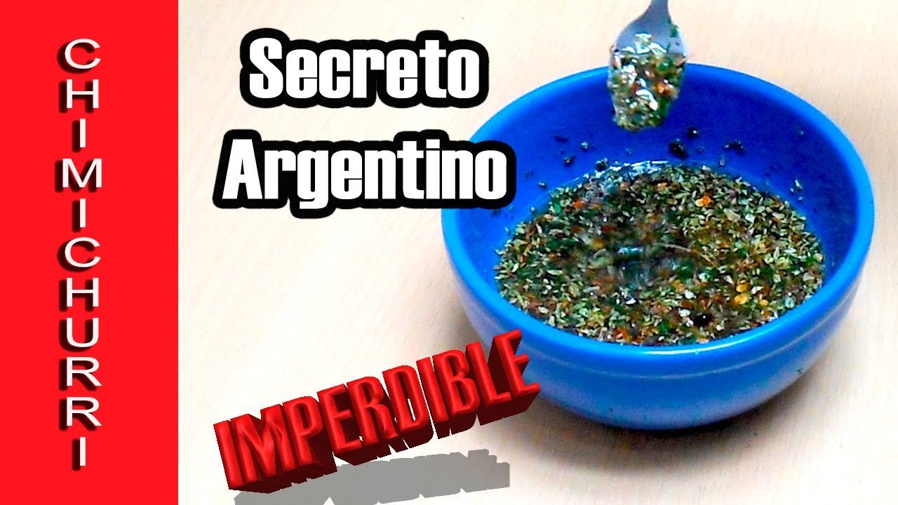 Salsa chimichurri argentino clásico