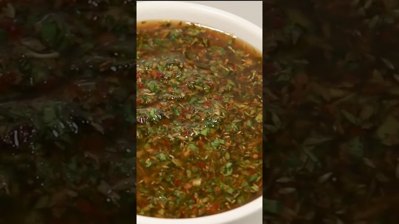 Salsa chimichurri uruguayo suave