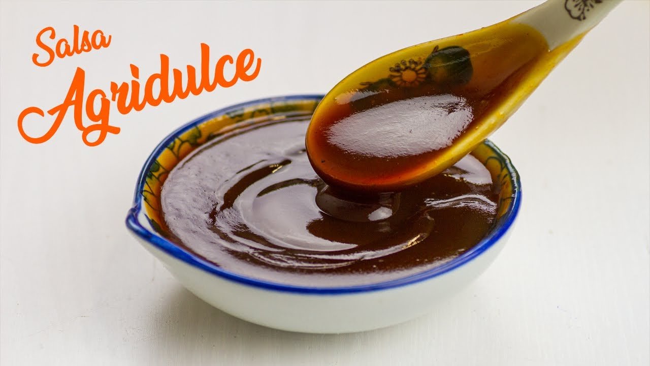 Salsa china agridulce con jengibre