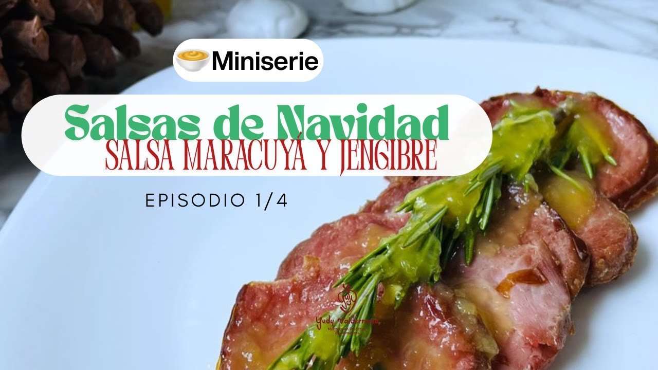Salsa creativa de maracuyá y jengibre