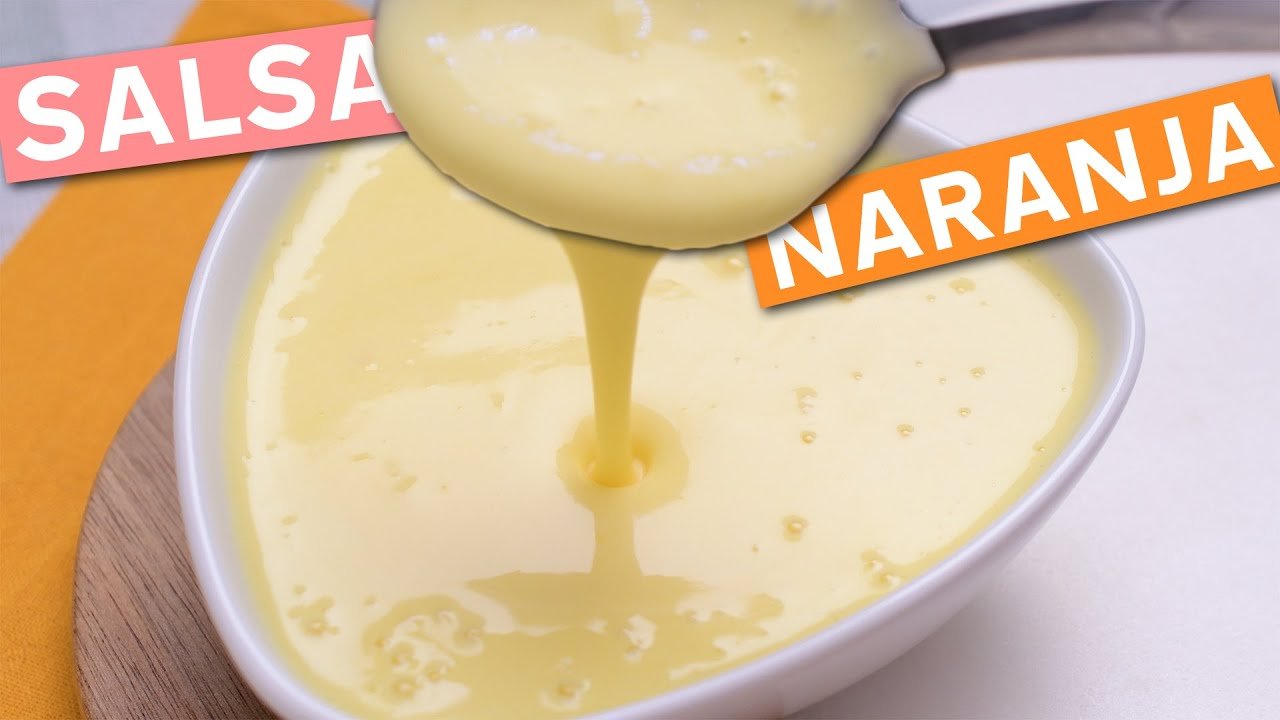 Salsa crema de naranja