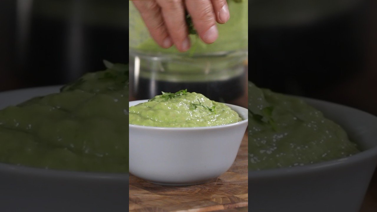 Salsa cremosa de aguacate y ajo