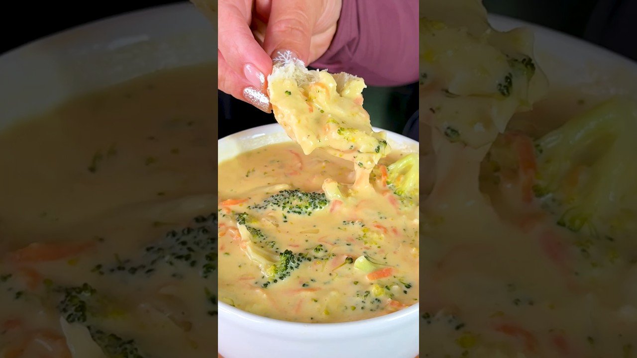 Salsa de brócoli y queso cheddar