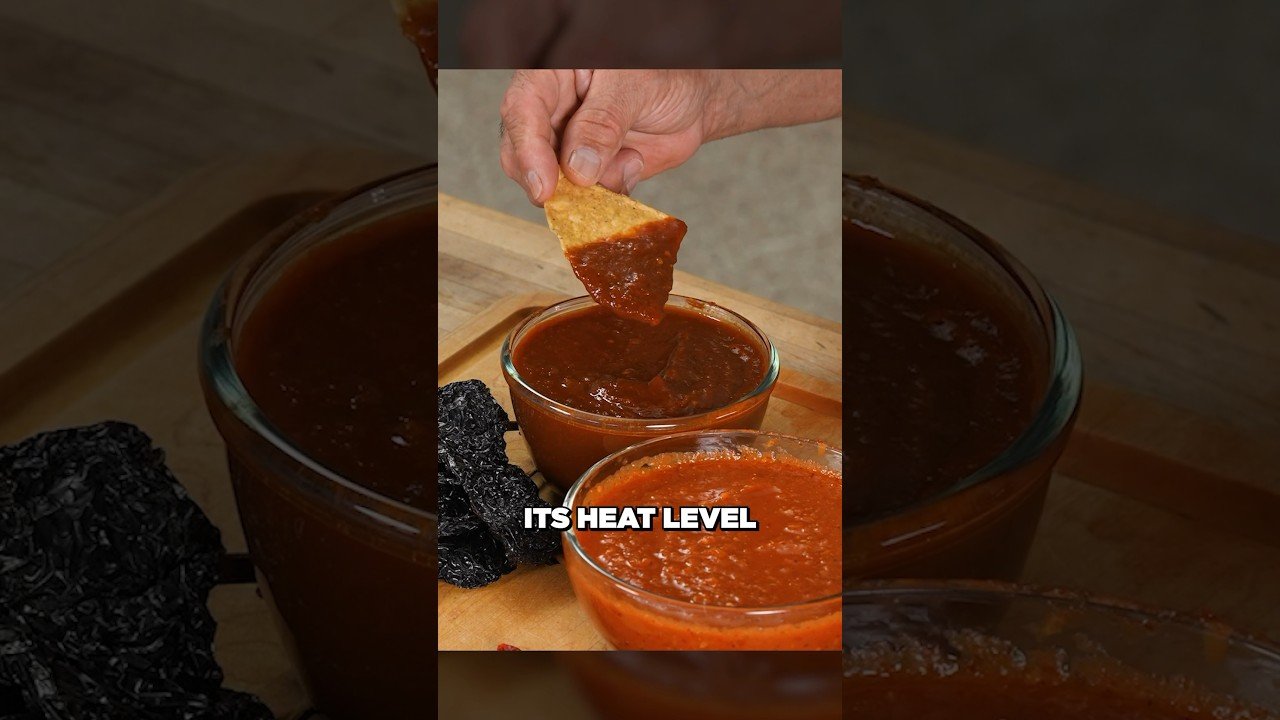 Salsa de chile ancho intensa