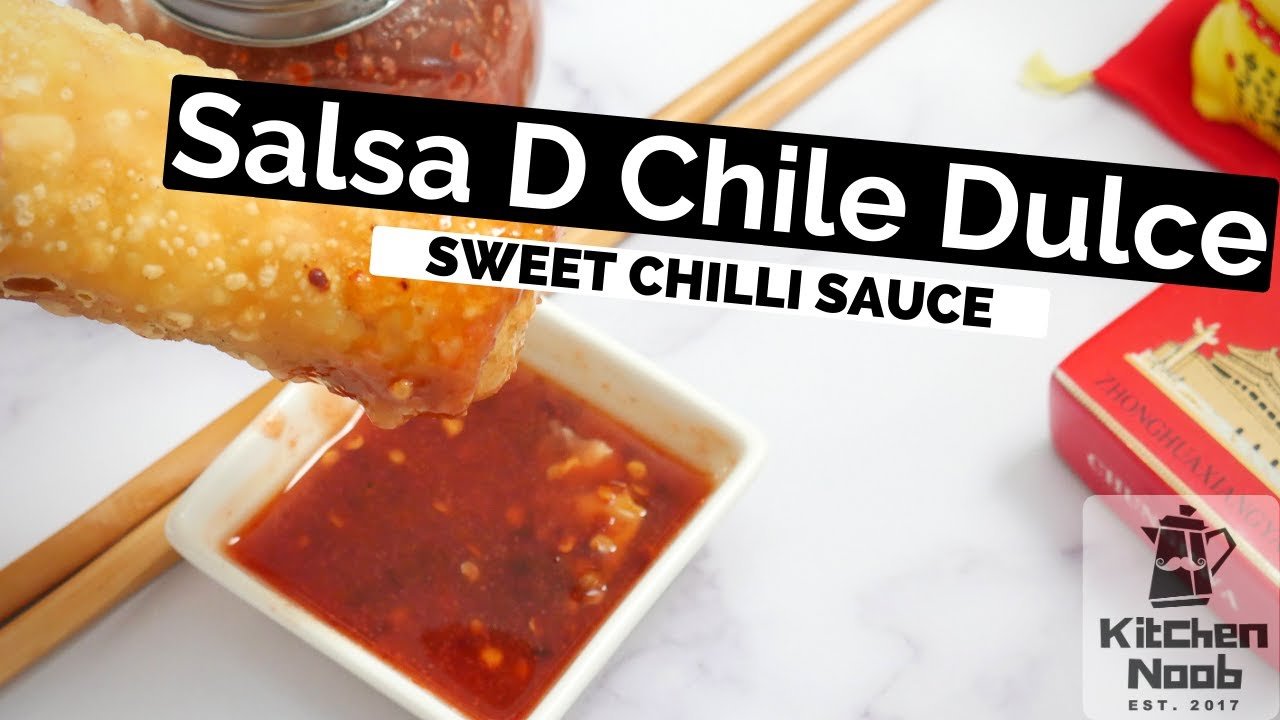 Salsa de chile dulce con cilantro
