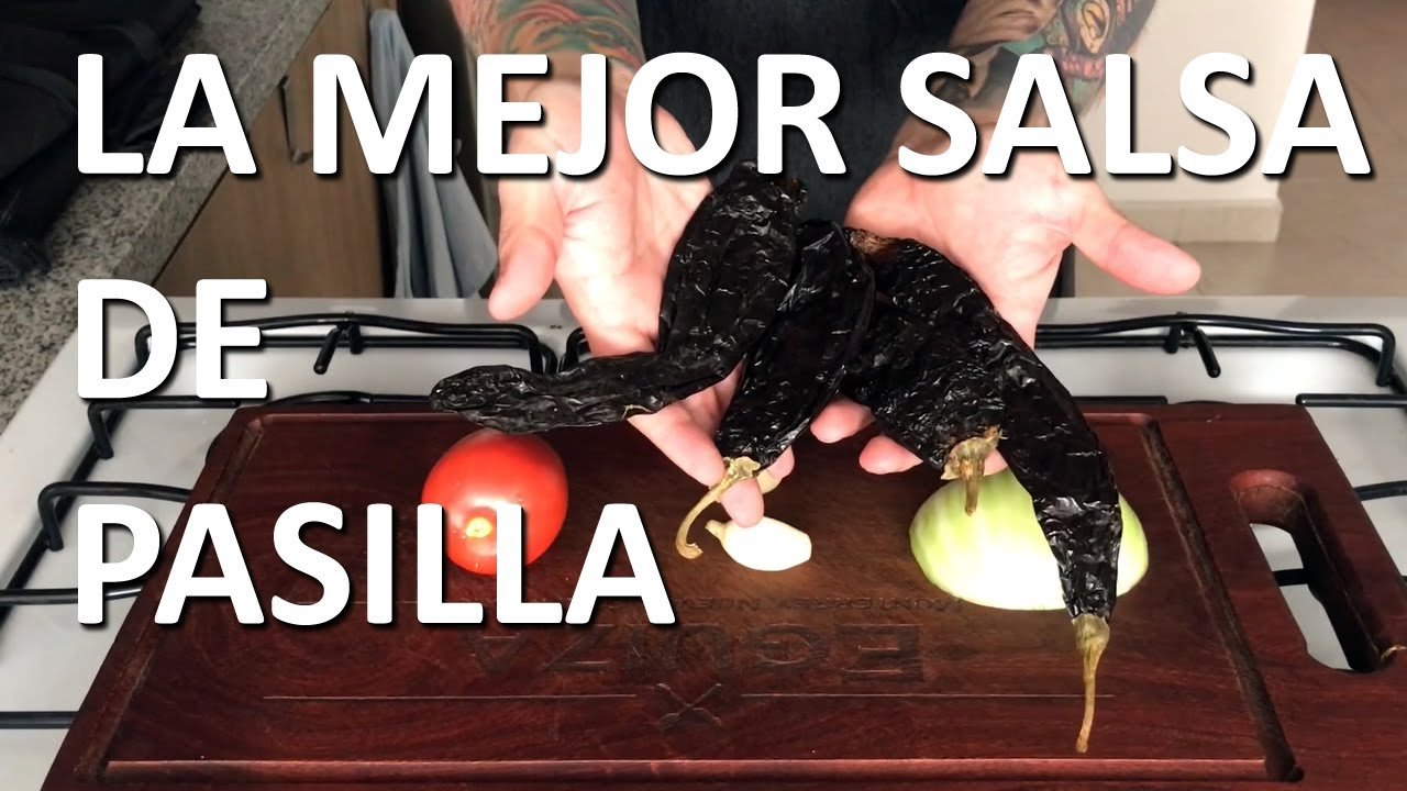Salsa de chile pasilla rústica