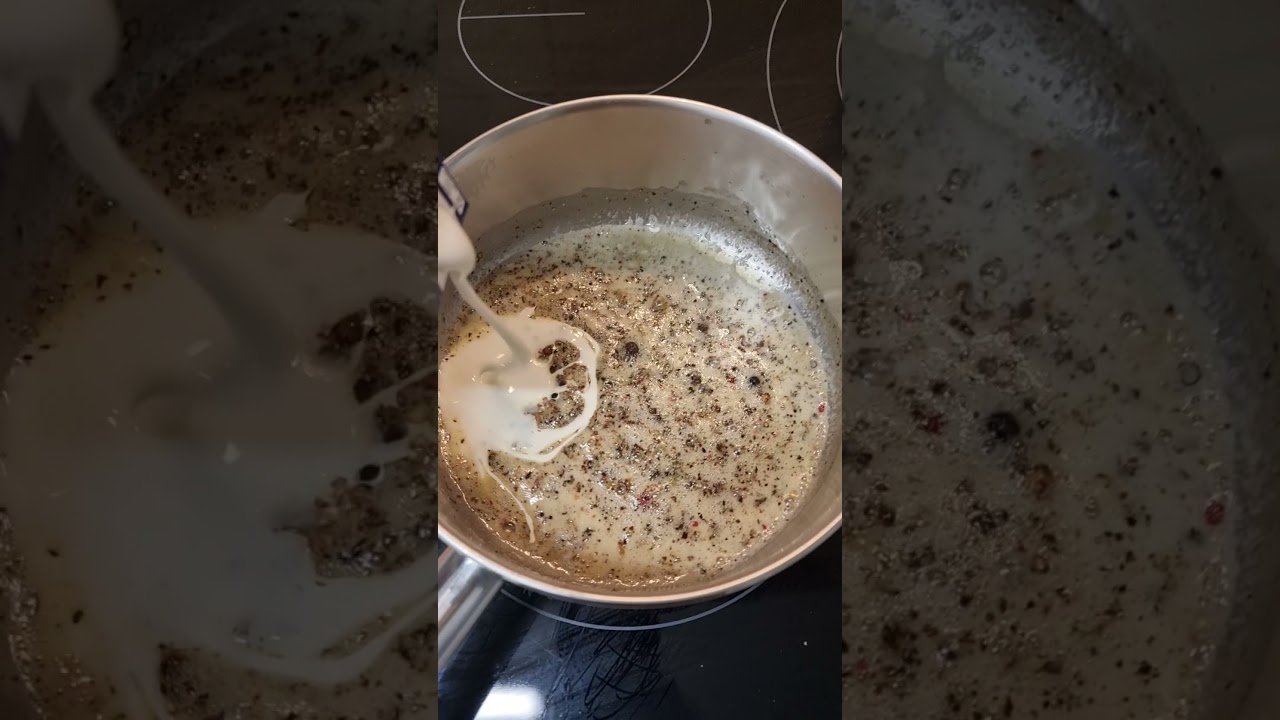 Salsa de pimienta verde cremosa